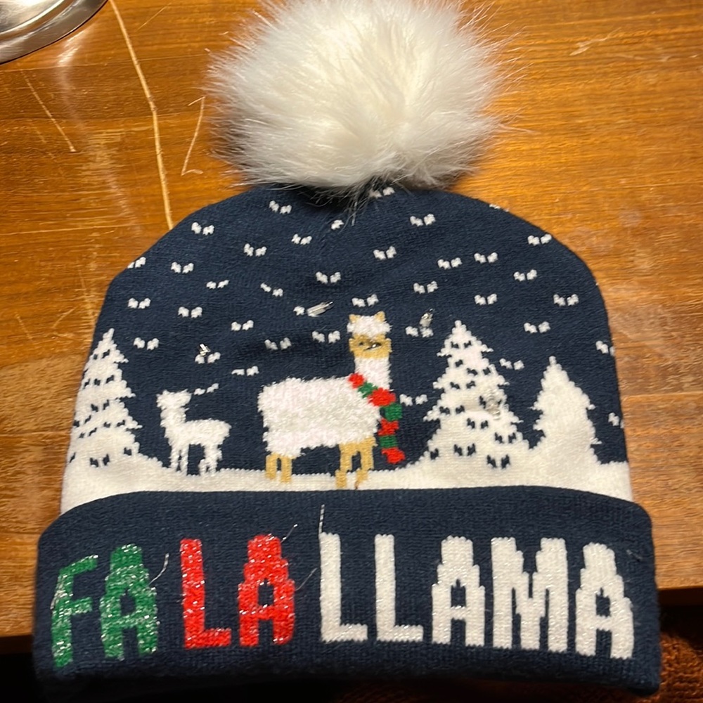 Llama Christmas Hat